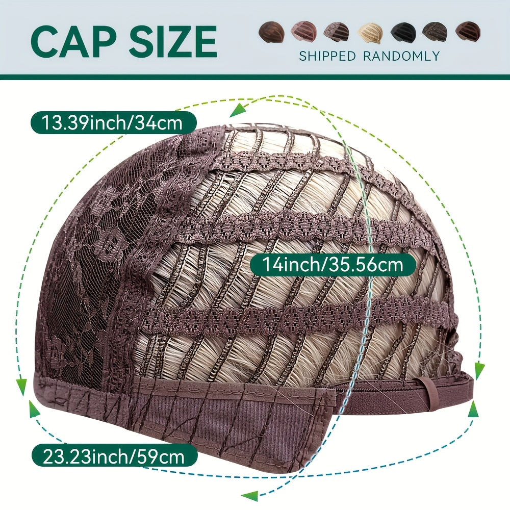 Women's -Resistant Long Curly Wig with Rose Net - Dark Brown/Black -Looking Loose Waves, -Stylable Fiber Hair for Daily Wear, Parties, Christmas & Valentine's Day (No glue/Spray needed)