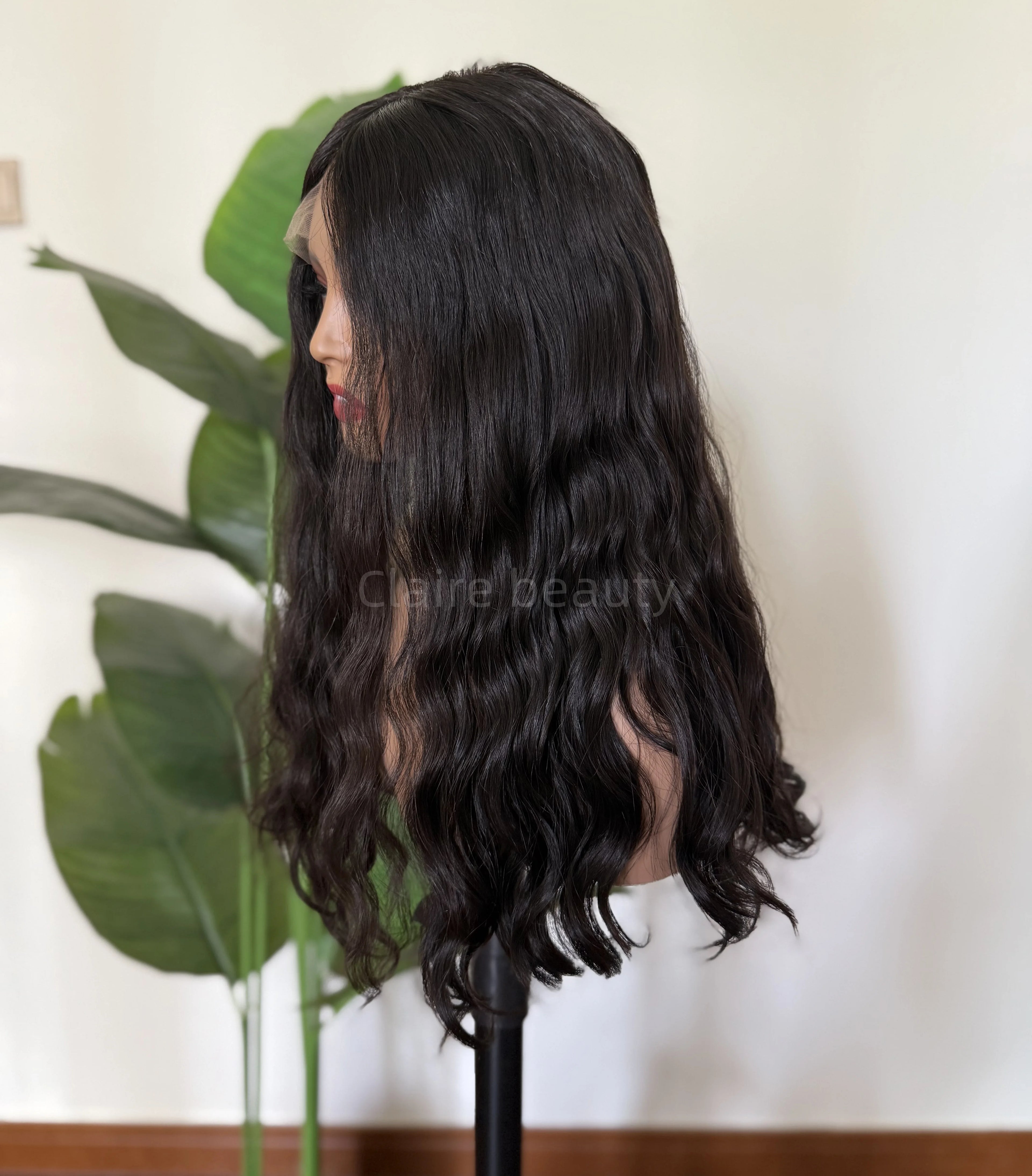 Top Quality Highlights Color Human Hair Jewish Wig Invisible HD Lace Front Wig Swiss Lace Top Jewish WigFor White Women