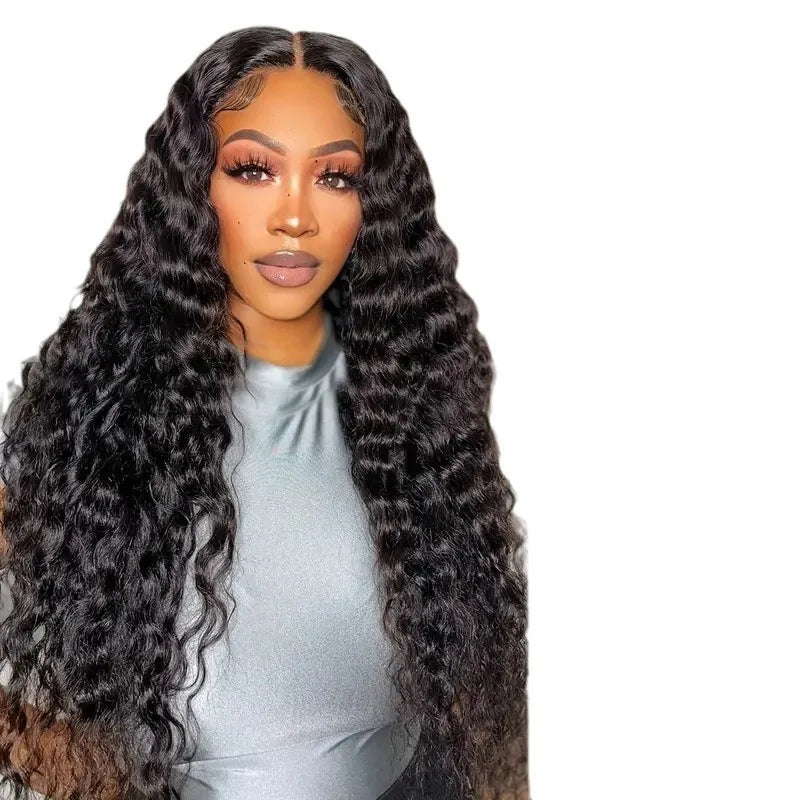 African Cross-Border Fashion Hand Tied 120% Density High Temperature Fiber Small Curly Tube Afro Long Curly Hair Wig All Colors