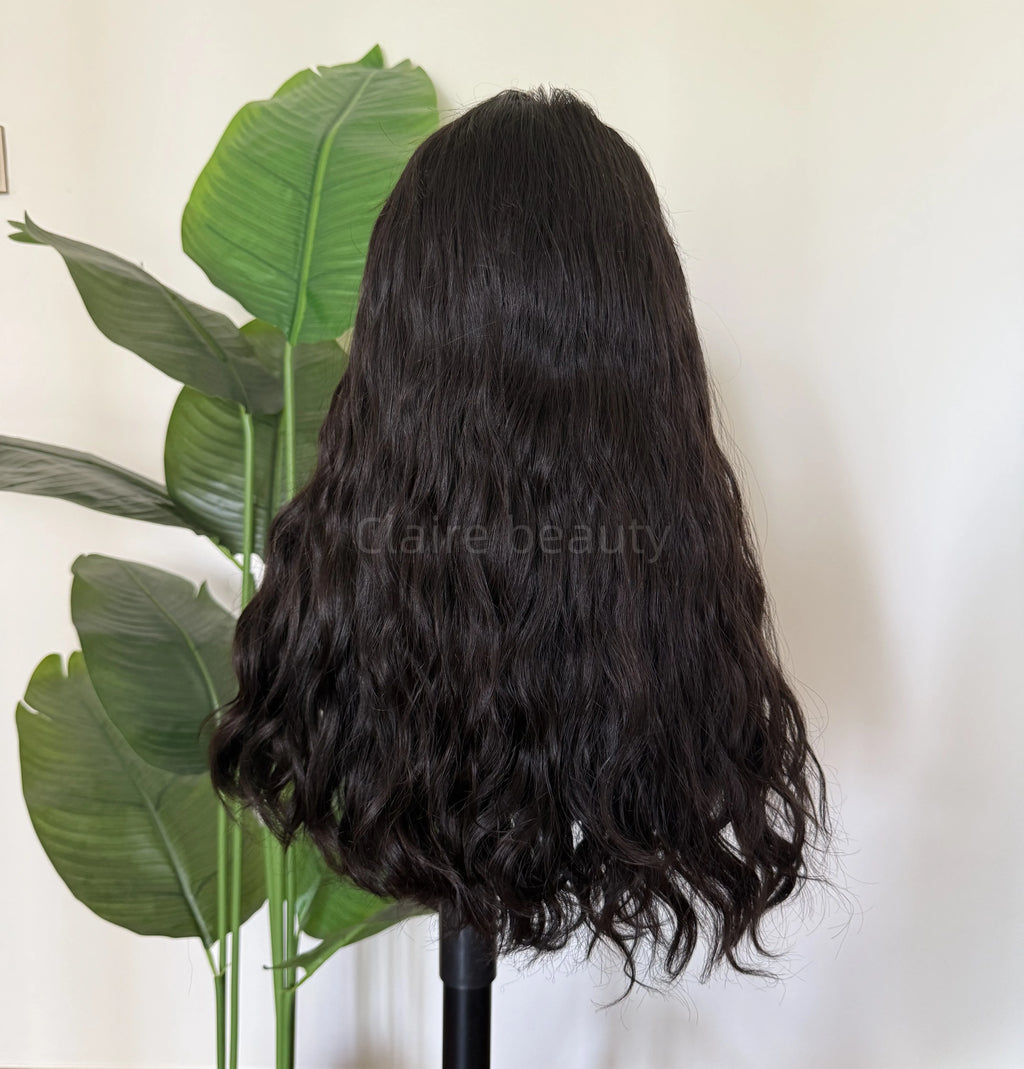 Top Quality Highlights Color Human Hair Jewish Wig Invisible HD Lace Front Wig Swiss Lace Top Jewish WigFor White Women