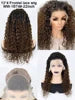 Bulk Buy 26 28 30  Inch 200 Density Waterwave Human Hair Wigs for Women 13x4 Transparent Wigs Human Hair Lace Front Water Wave