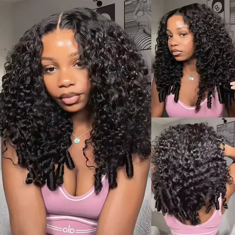 30 36 46 Inches Burmese Curly 13x6 Hd Lace Front  Human Hair Hair Wig 200 Density 13x4 7x6 Lace Full Frontal Hair Wigs For Women