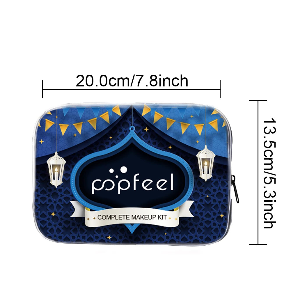 POPFEEL Complete Festival Makeup Set - Eid al-Adha Face Makeup Gift Set for Girls, Women, and Moms | Perfect Makeup Gift Set.
