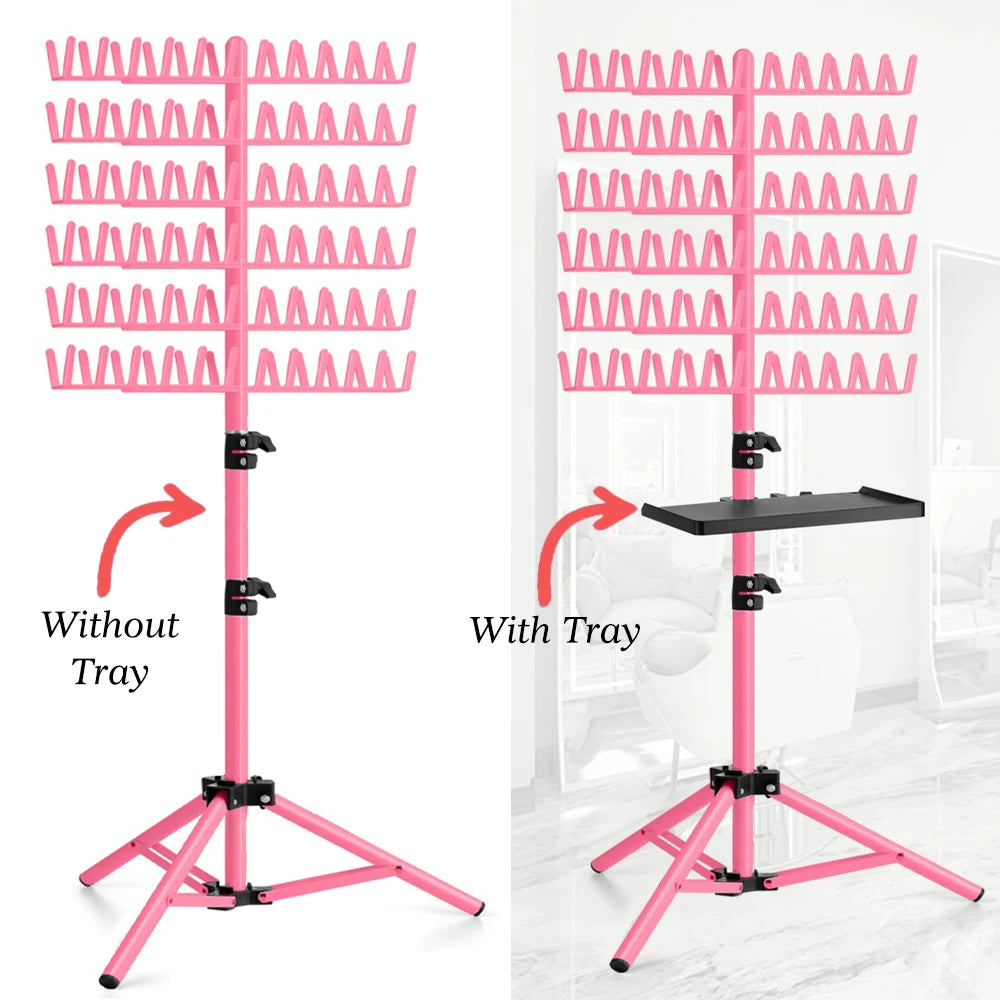 Wig Stand For Braiding Hair Faster Hair Braiding Rack With Tripod Stand Hair Braiding Kits Tools Hair Rack For Making Braiding