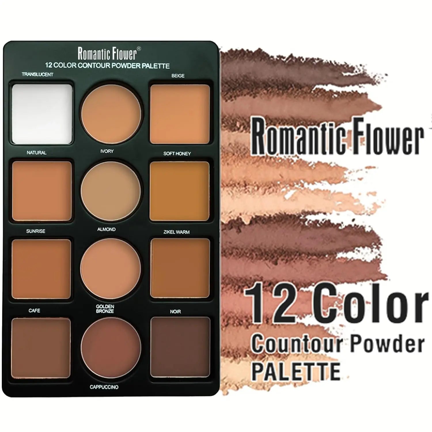 Contouring Makeup Palette for Beginners, 9 Colors Large Pro Contour Palette with Make Up Brush, Waterproof Long-Lasting Cosmetic