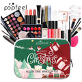 POPFEEL Christmas Makeup Set - Complete Collection of Eyeshadow, Foundation, Lipstick for Holiday Celebrations and Everyday Glam