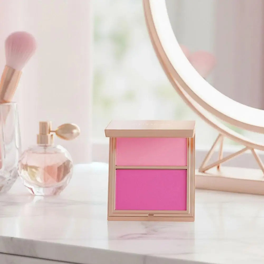 Natural Matte Contour Blush Highly Pigmented Long Lasting Dual Color Palette For A Sculpted Face And Natural Beauty Makeup Look