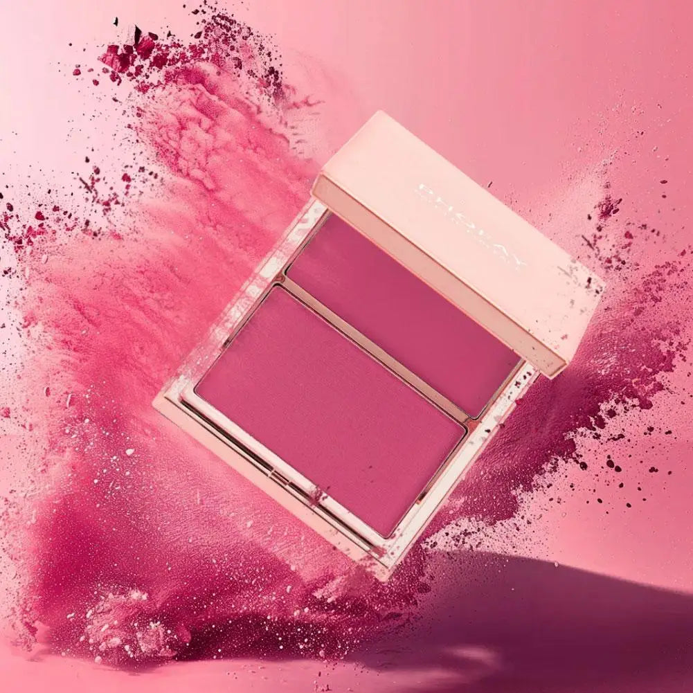 Natural Matte Contour Blush Highly Pigmented Long Lasting Dual Color Palette For A Sculpted Face And Natural Beauty Makeup Look