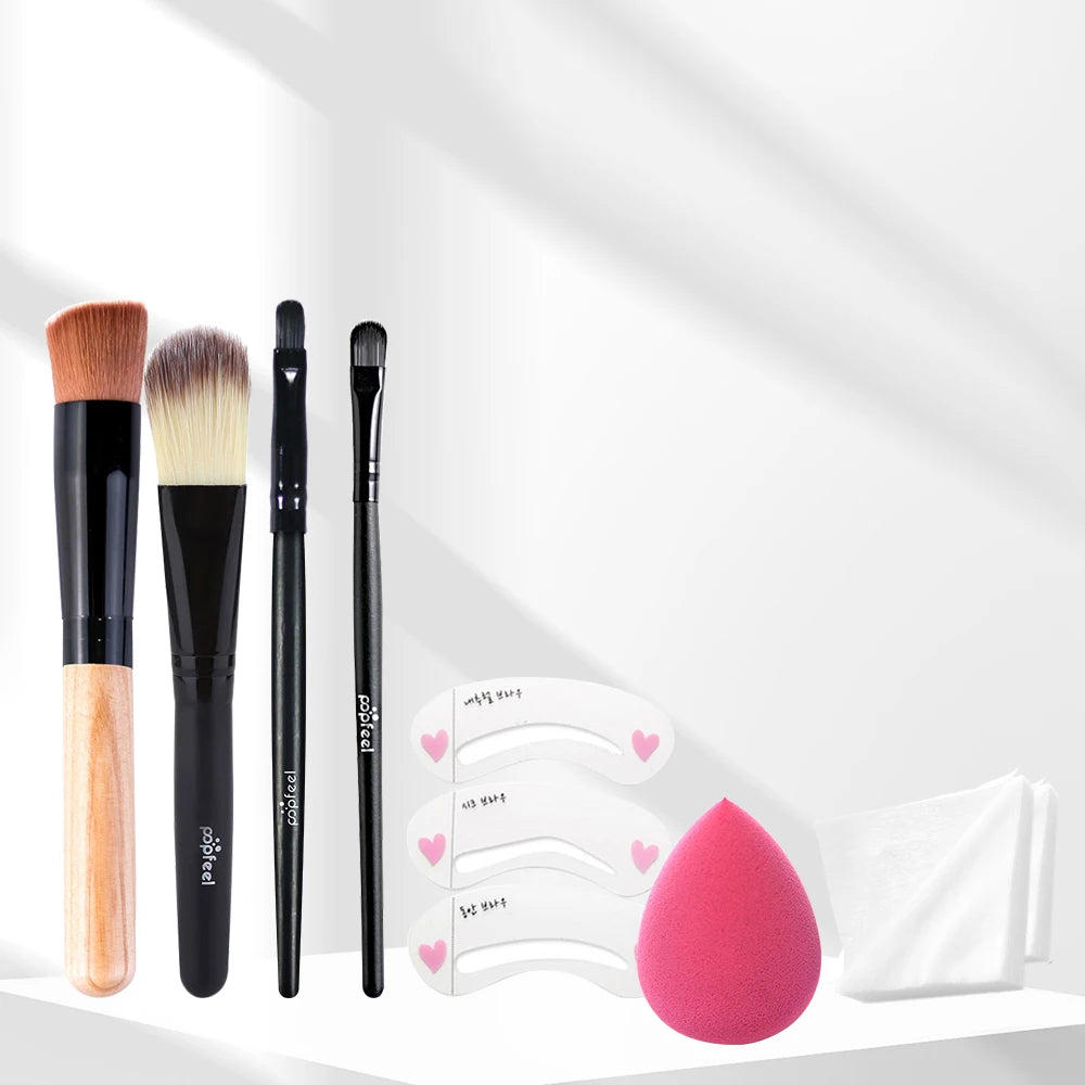 POPFEEL Christmas Makeup Set - Complete Collection of Eyeshadow, Foundation, Lipstick for Holiday Celebrations and Everyday Glam