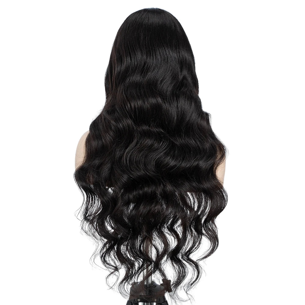 Synthetic Lace Wigs For Black Women Long 28 inch Body Wave Wavy Middle Part Lace Wig Ombre Blonde Brown Cosplay Wigs